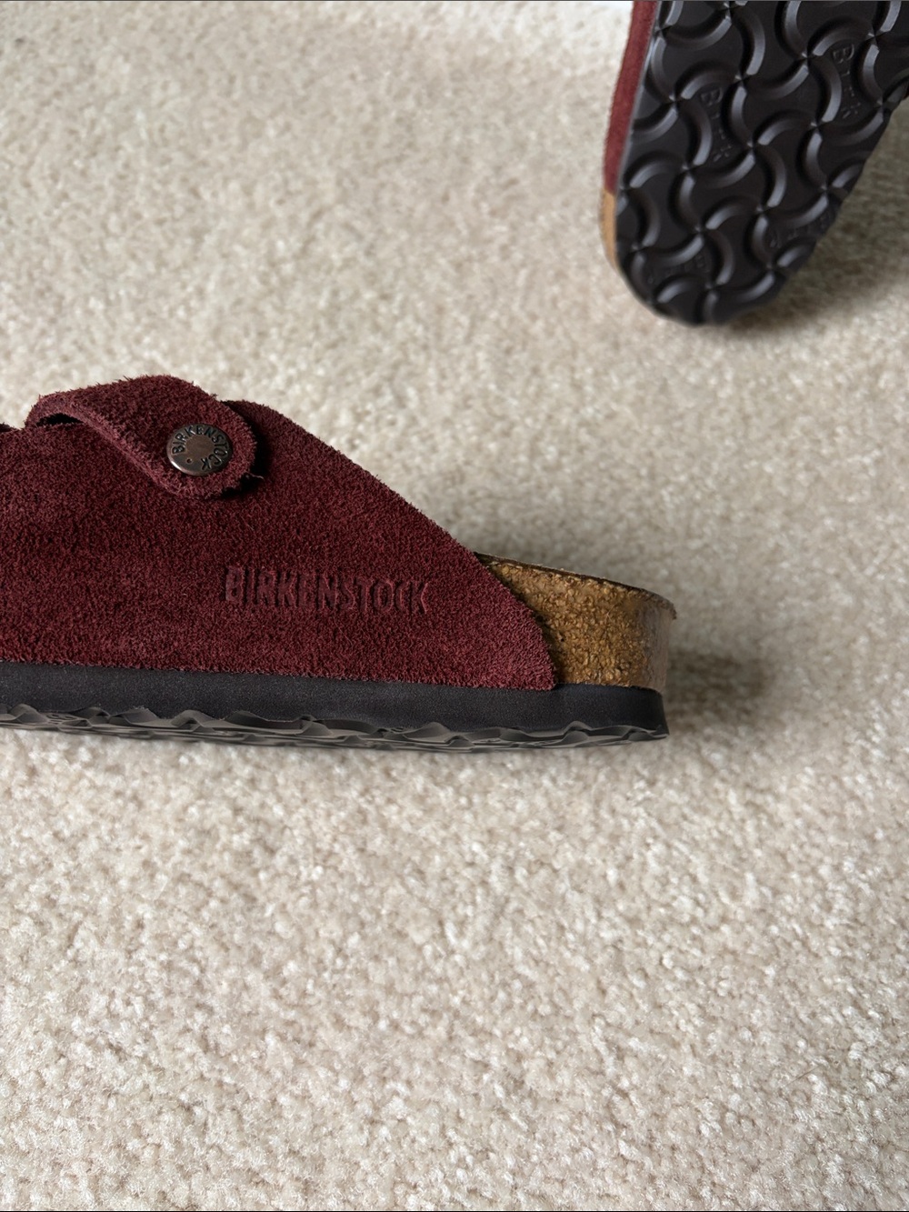 Birkenstock Boston Suede Slip-On Clogs size 37 like new - Picture 7 of 9